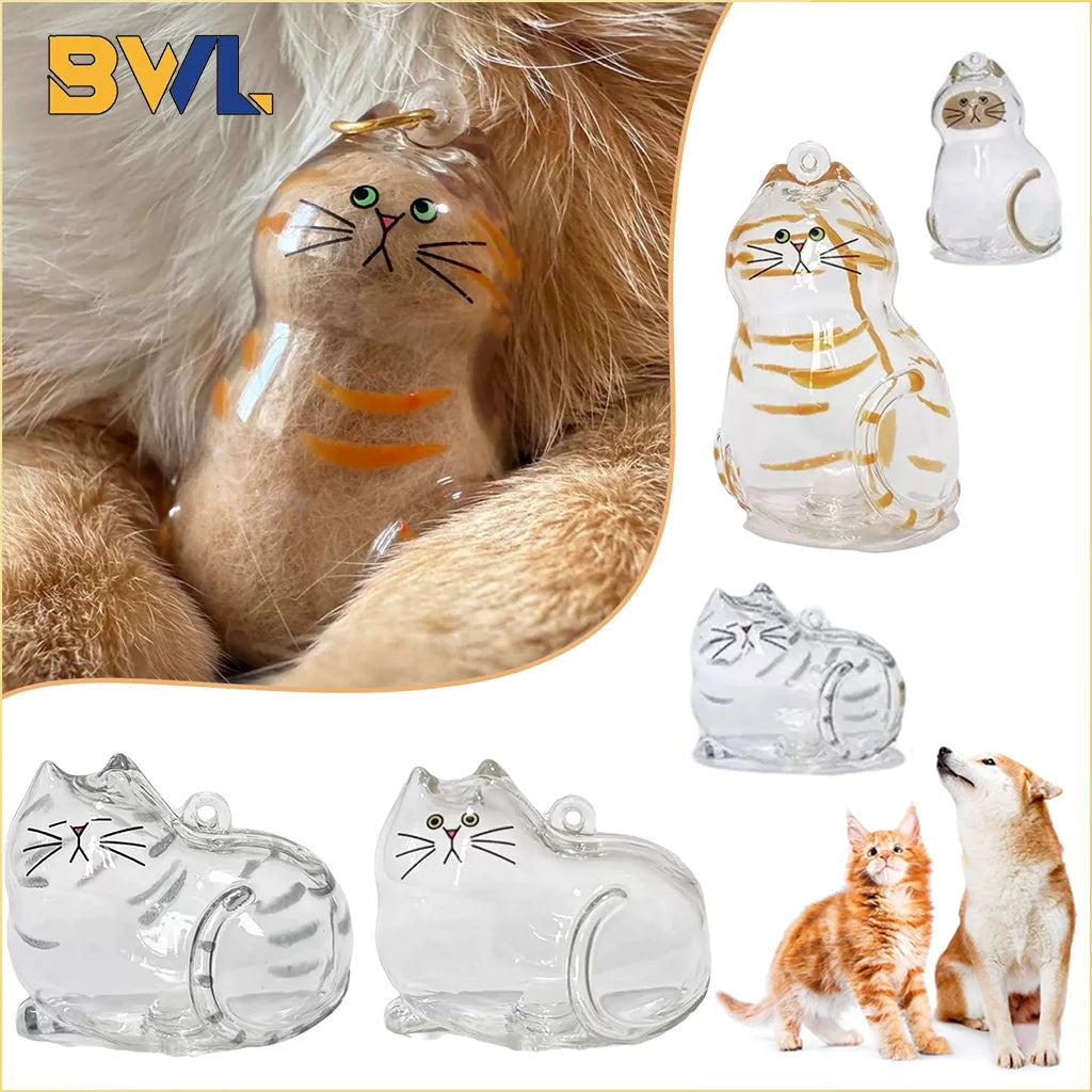 Pet Hair Keepsake Box Memorial Bottle