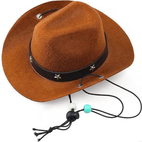 Dog Cowboy Costume Hat Bandanas
