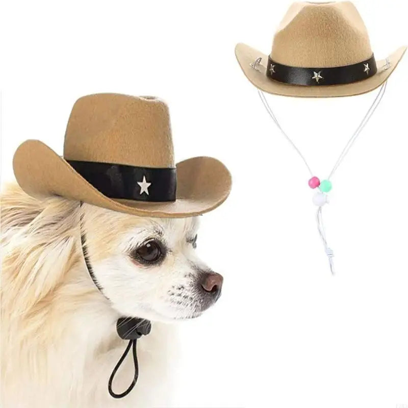 Dog Cowboy Costume Hat Bandanas